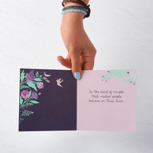 American Greetings Anniversary Card for Couple (Floral) Perspective: left
