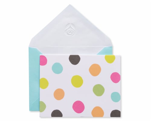 American Greetings Multi Dot Blank Cards and Envelopes (#16) Perspective: left