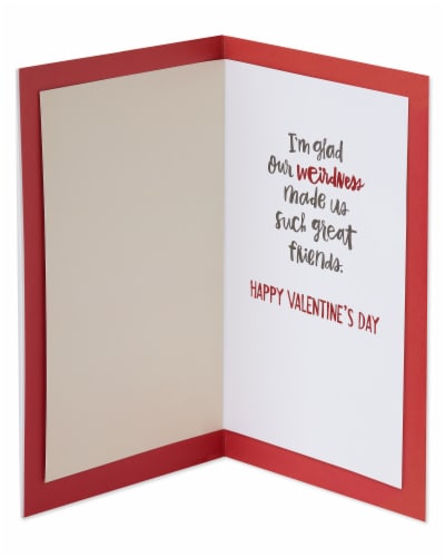 American Greetings Funny Valentine’s Day Card for Friend (Same Kind of Weird) Perspective: left