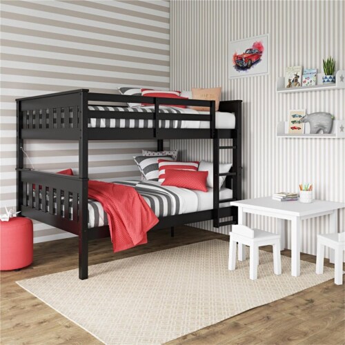 Dorel living moon full over full store bunk bed with usb port