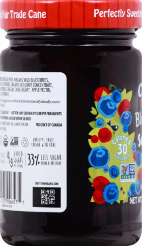 Crofter's Organic Blueberry Blast SuperFruit Spread Perspective: left