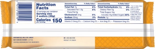 Voortman 10.6 Ounce Lemon Wafer Perspective: left