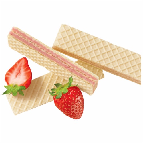 Voortman Bakery Sugar Free Strawberry Wafer Cookies Perspective: left