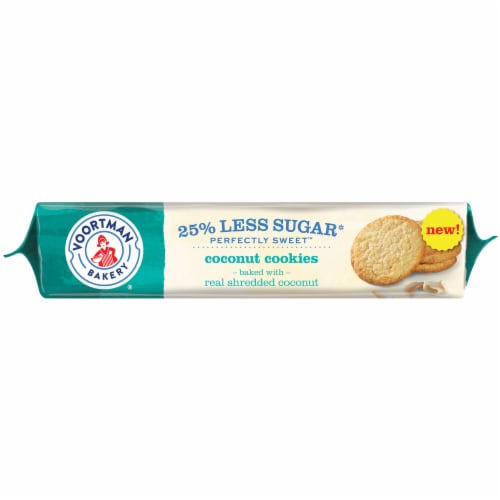 Voortman Bakery® Perfectly Sweet Coconut Cookies Perspective: left