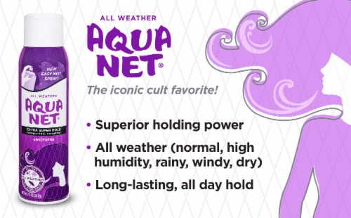 Aqua Net® Extra Super Hold Aerosol Perspective: left