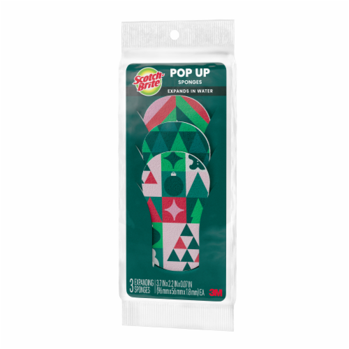 Scotch-Brite® Holiday Pop Up Sponge Clipstrip Perspective: left