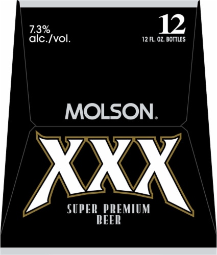 Molson® XXX Super Premium Beer Perspective: left