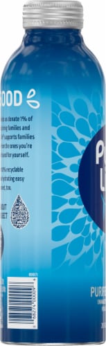 Pure Life® Purified Water Aluminum Bottle Perspective: left