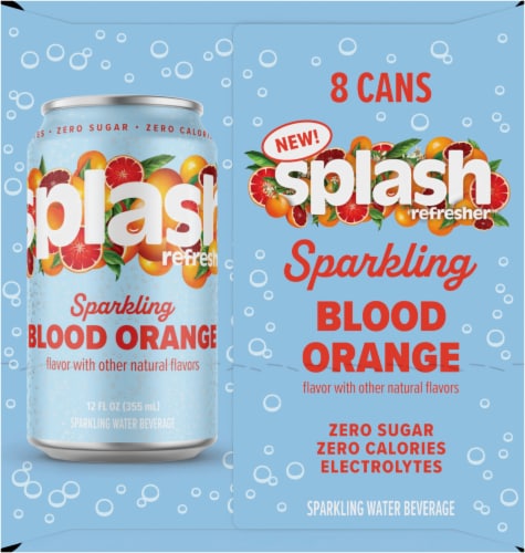 Splash Refresher™ Blood Orange Flavor Sparkling Water Perspective: left