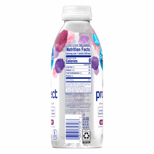 Pure Life® Blackberry Flavored Bottled Water Perspective: left
