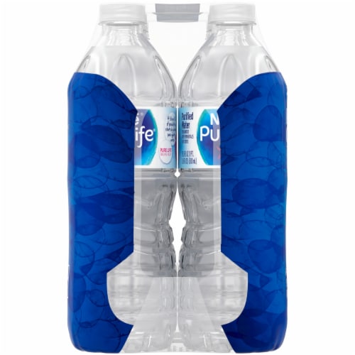 Pure Life® Purified Bottled Water Perspective: left