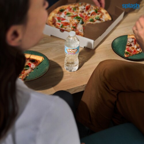 Splash Refresher Mandarin Orange Flavored Water Bottle Perspective: left