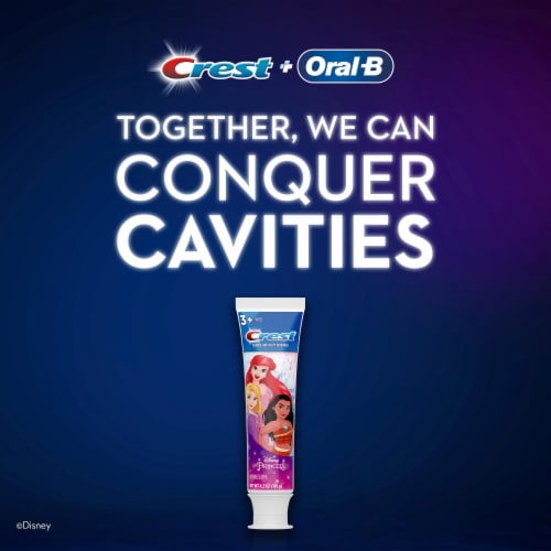 Crest Kids Disney Princesses Bubblegum Flavor Toothpaste Perspective: left