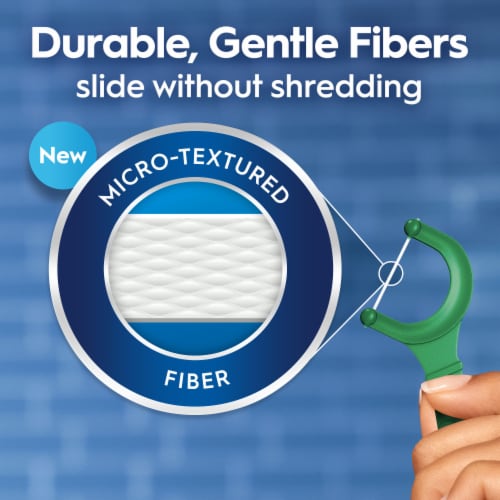 Oral-B Glide with Scope Outlast Long Lasting Mint Flavor Floss Picks Perspective: left