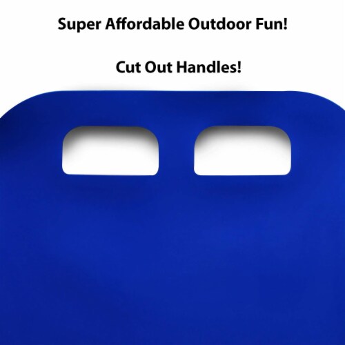 Flexible Flyer Flying Carpet Lightweight Roll Up Plastic Winter Snow Sled, Blue Perspective: left