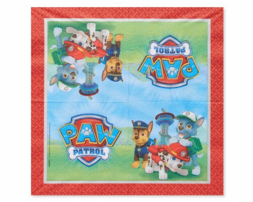American Greetings Paw Patrol Paper Lunch Napkins Perspective: left