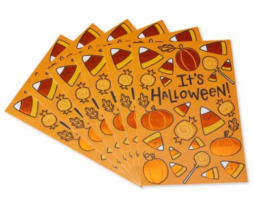 American Greetings Halloween Cards, 6-Count (Candy Corn) Perspective: left