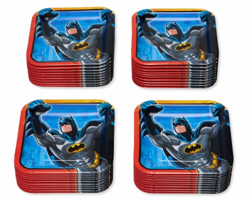 American Greetings Batman Disposable Paper Dessert Plates Perspective: left
