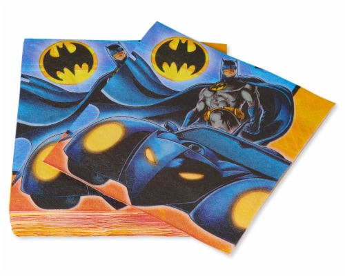 American Greetings Batman Paper Lunch Napkins Perspective: left
