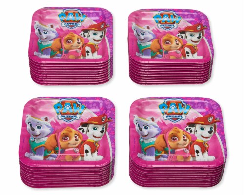 American Greetings Paw Patrol Disposable Paper Dinner Plates Perspective: left