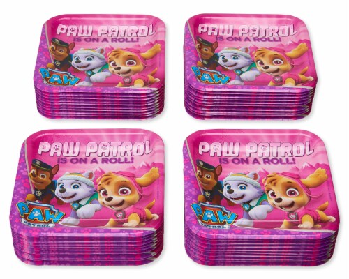 American Greetings Paw Patrol Disposable Paper Dinner Plates Perspective: left