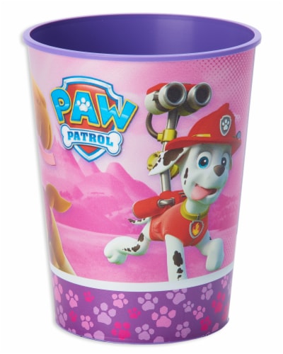 American Greetings Paw Patrol Pink Reusable Plastic Party Cups Perspective: left