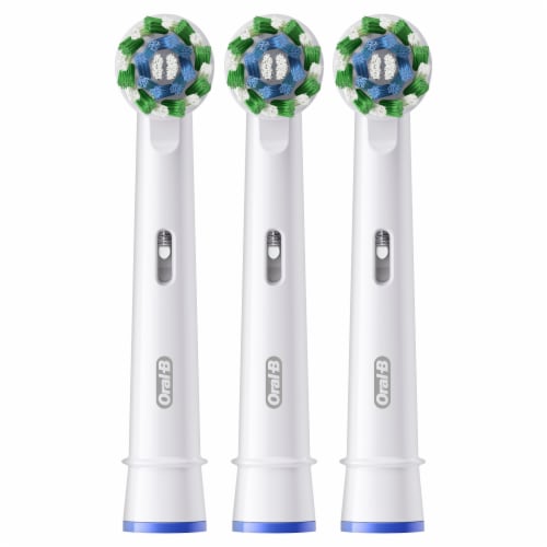 Oral-B CrossAction Electric Toothbrush Replacement Brush Heads Perspective: left