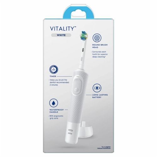 Oral-B Vitality FlossAction Electric Rechargeable Toothbrush Perspective: left