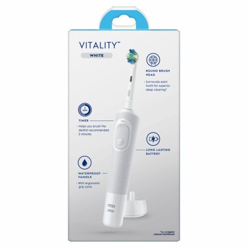 Oral-B Vitality FlossAction Electric Rechargeable Toothbrush Perspective: left
