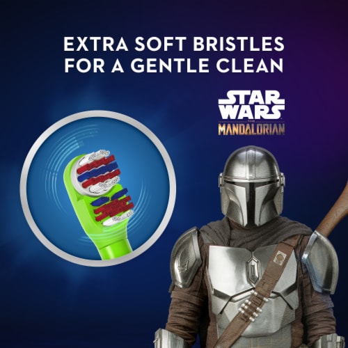 Oral-B® Star Wars™ The Mandalorian Kids Battery Toothbrush Perspective: left