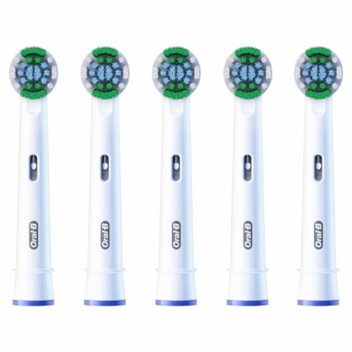 Oral-B PrecisionCleanX X-Filament Replacement Brush Heads, 5 Count Perspective: left