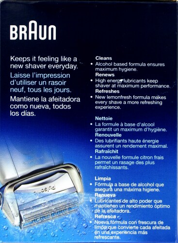 Braun Clean & Renew Refill Cartridge Perspective: left