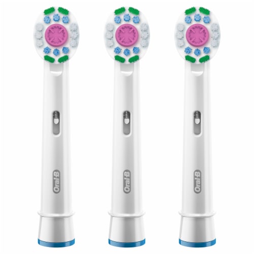 Oral-B 3D White Electric Toothbrush Replacement Brush Heads Perspective: left