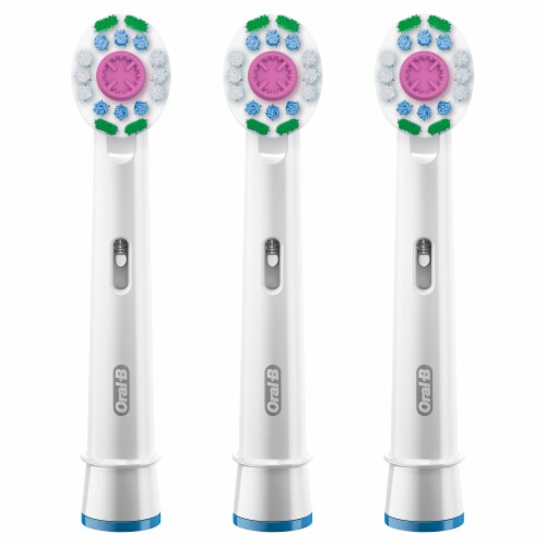 Oral-B 3D White Electric Toothbrush Replacement Brush Heads Perspective: left