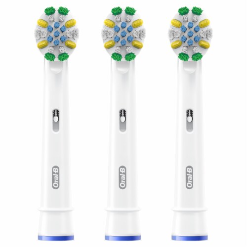 Oral-B FlossAction Electric Toothbrush Replacement Brush Heads Perspective: left