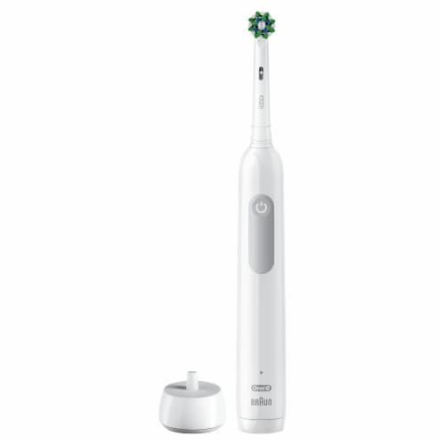 Oral-B Pro 1000 Rechargeable Electric White Electric Toothbrush Perspective: left