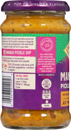 Patak's Medium Mango Pickle Relish Perspective: left