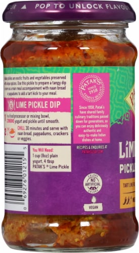 Patak's Medium Lime Pickle Relish Perspective: left