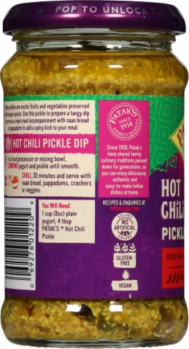 Patak's® Hot Chile Pickle & Relish Perspective: left