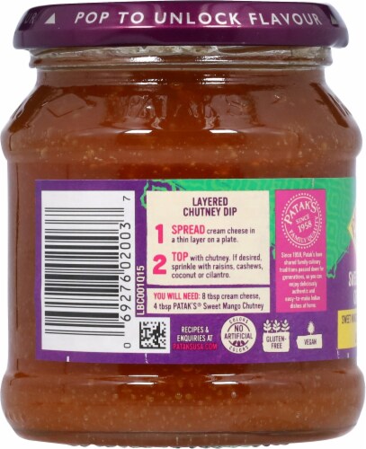 Patak's® Mild Sweet Mango Chutney Perspective: left