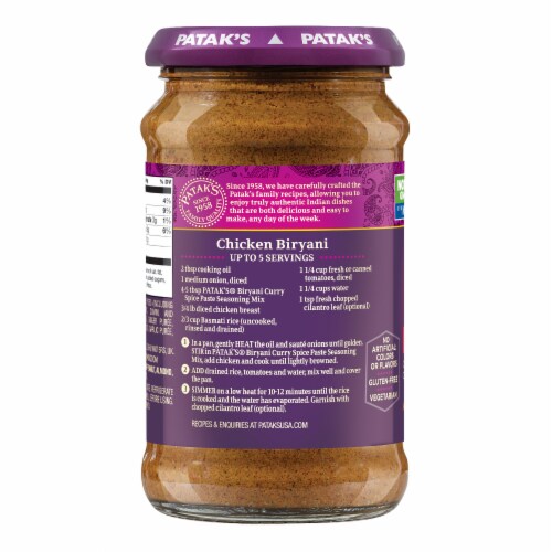 Patak's® Indian Biryani Medium Curry Paste Perspective: left