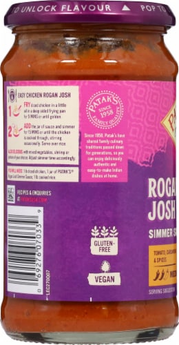 Patak's® Rogan Josh Curry Indian Medium Simmer Sauce Perspective: left