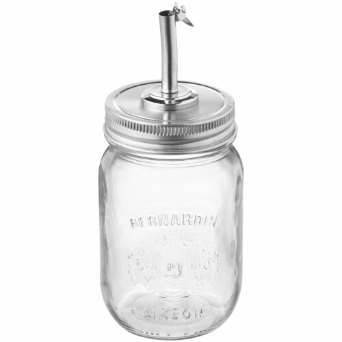 Oil and Vinegar Pourer for Mason Jars Perspective: left