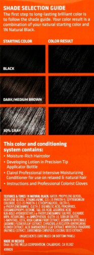 Clairol® Textures & Tones 1N Natural Black Permanent Hair Color Perspective: left