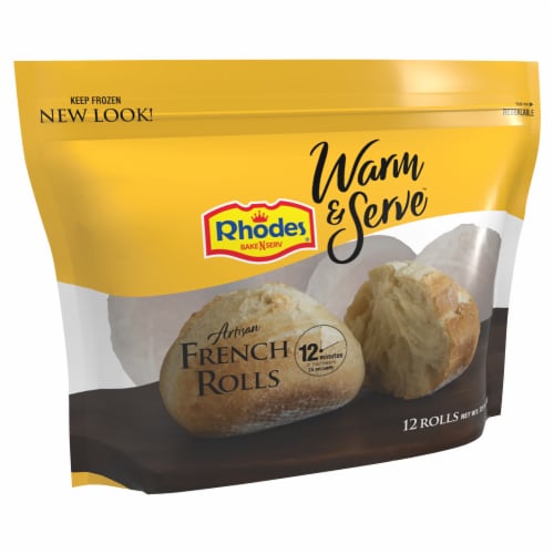 Rhodes Warm & Serve Artisan French Rolls Perspective: left