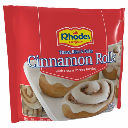 Rhodes Cinnamon Rolls with Cream Cheese Frosting Perspective: left