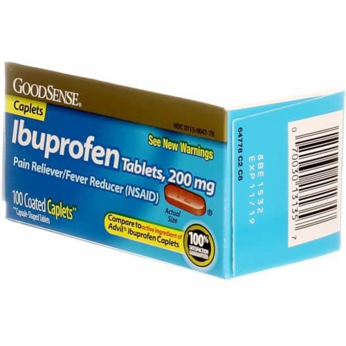 GoodSense® Ibuprofen Tablets 200 mg Perspective: left