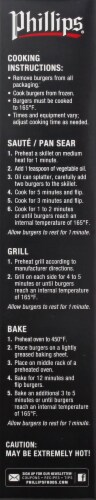 Phillips® Premium Yellowfish Tuna Burgers Perspective: left