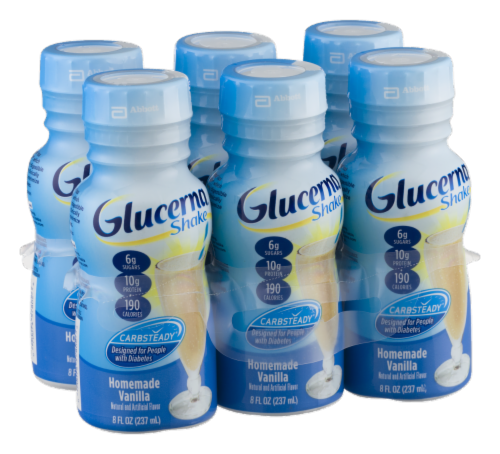 Ensure Glucerna Vanilla Shake Perspective: left