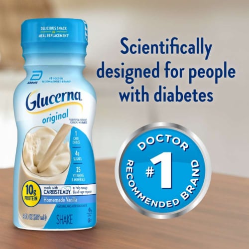 Glucerna® Homemade Vanilla Nutritional Shake Multipack Perspective: left